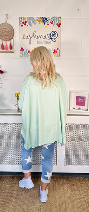 Haisley Loose Fit Top - Mint