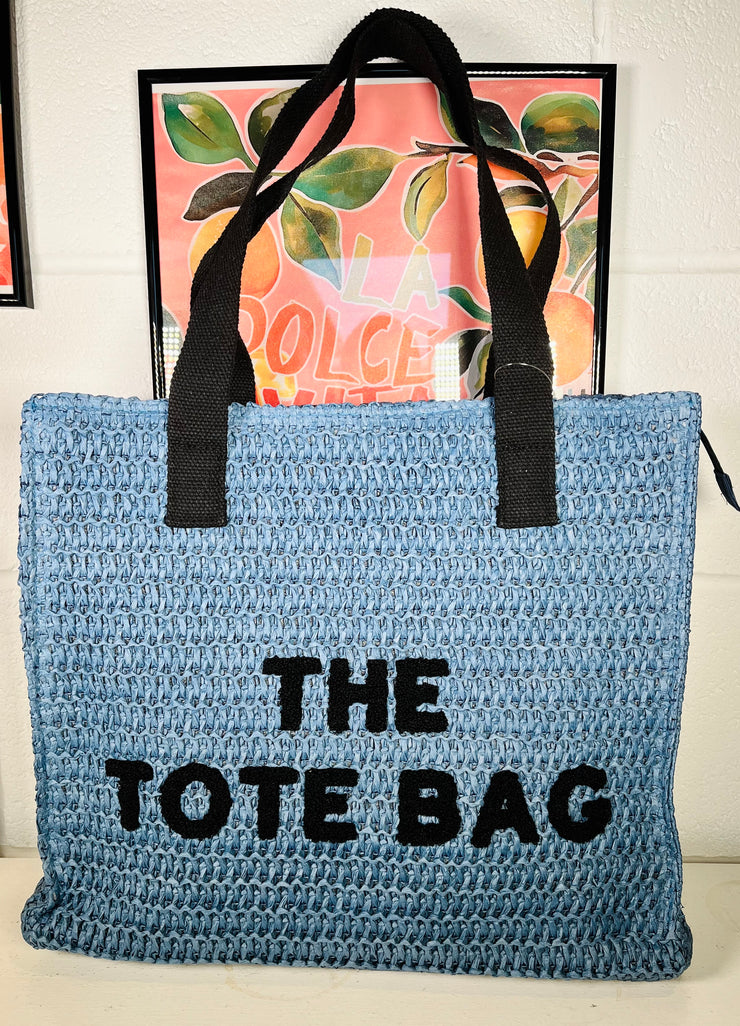 Tide And Tote Beach Bag - Blue