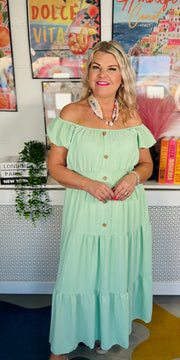 Charlottes Choice Maxi Dress - Mint