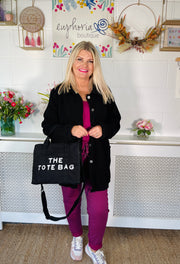 Lola Mae button up jacket - Black
