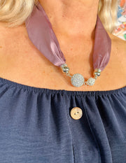 Alisha Jewelled Neck Scarf