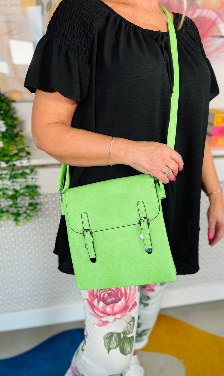 The City Stroll Crossbody Bag - Lime Green