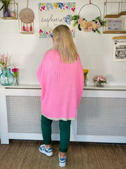 Cosy Bloom Knit - Candy Pink