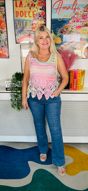 Frosted Sugar Crochet Vest