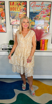 Layers In Paradise Dress - Natural