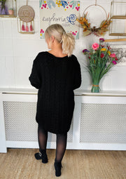 Edinburgh Knitted Dress - Black