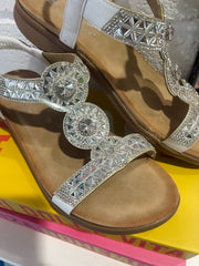 Radiant Runway Sandals - White