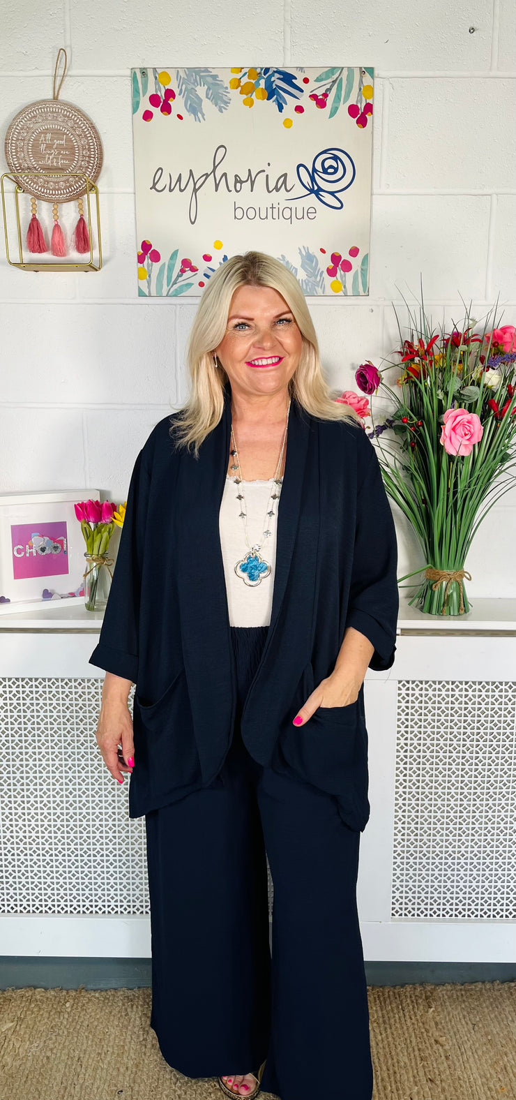 Darling Unstructured Blazer - Navy