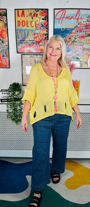 Thistledown Crochet Top - Yellow