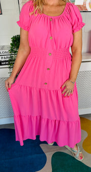 Charlottes Choice Maxi Dress - Lipstick Pink