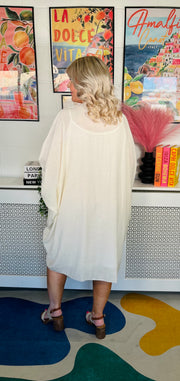 Starlight Sway Kaftan Dress - Vanilla