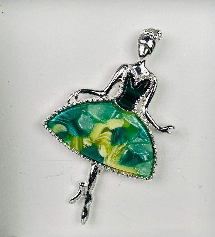 Beautiful Ballerina Magnetic Brooch