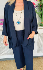 Darling Unstructured Blazer - Navy