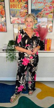 Glamourous Nights Jumpsuit - Black