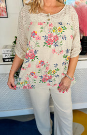 Petal Promises Top - Natural