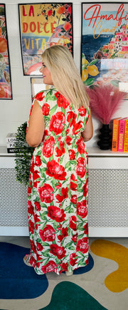 Posey Maxi Dress - Red