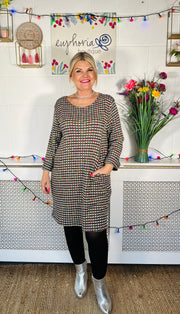 Vibrant Bliss Jumper Dress - Light Grey