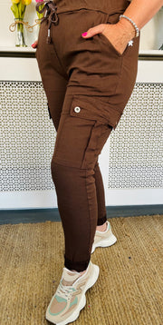 Sutton Cargo Trousers - Chocolate