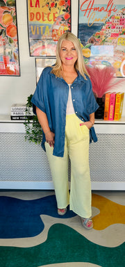 Classic And Cool Denim Shirt - Mid  Denim