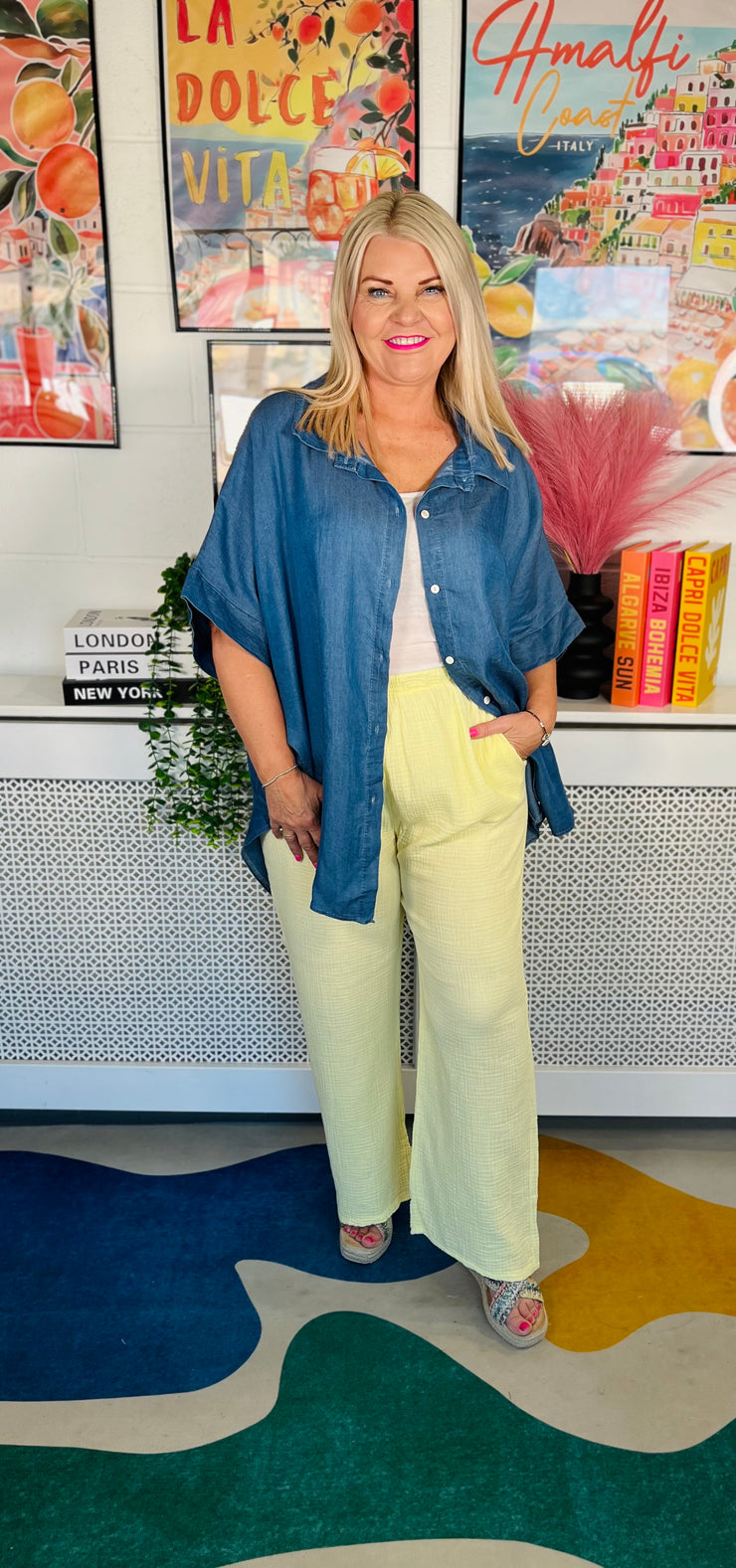 Classic And Cool Denim Shirt - Mid  Denim