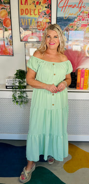 Charlottes Choice Maxi Dress - Mint
