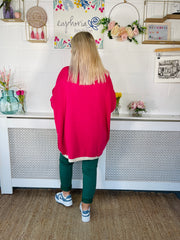 Cosy Bloom Knit - Hot Pink