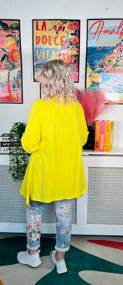 Myla Button Top - Lemon