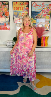 Mermaid Mirage  Dress - Pink