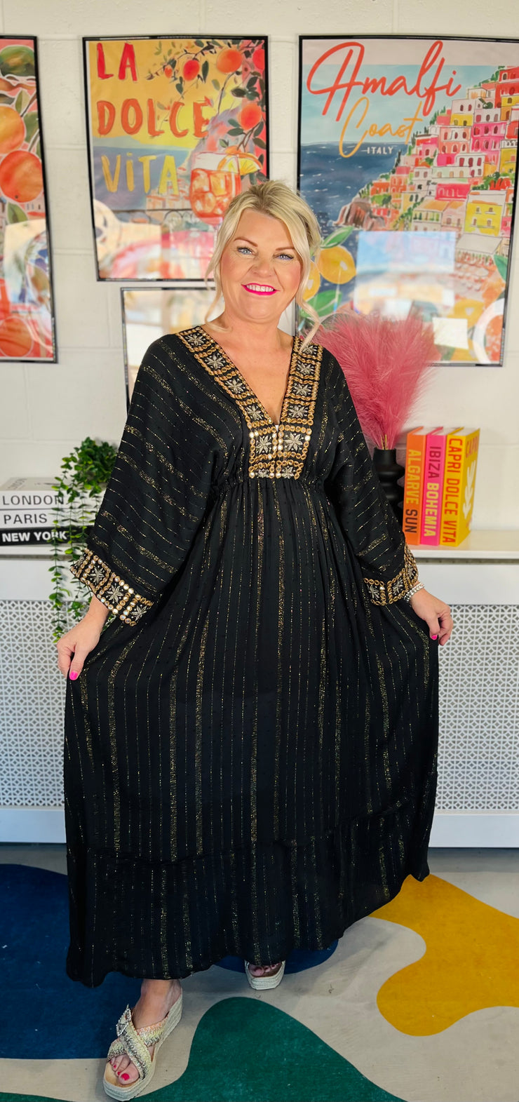 Free Spirit Maxi Dress - Black