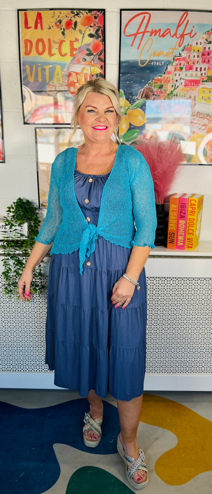 Ivy Chic Cover up - Electric Blue