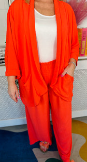 Darling Unstructured  Blazer - Coral