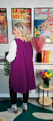 Camden Pinafore Set - Plum