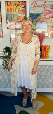 Shoreline Crochet Cover Up - Natural