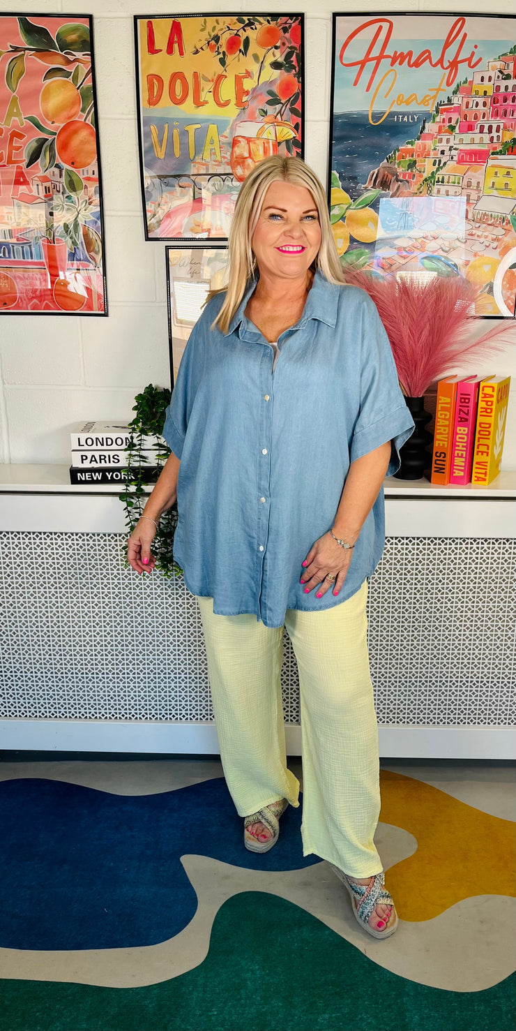 Classic And Cool Denim Shirt - Light Denim