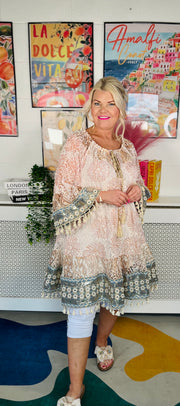 Santorini Goddess Boho Dress