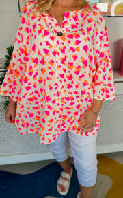 Pure Heart Cotton Top - Orange