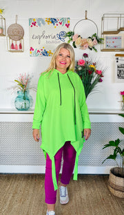 Pure Haven Hoodie - Lime Green
