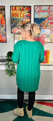 Edinburgh Knitted Dress - Emerald Green