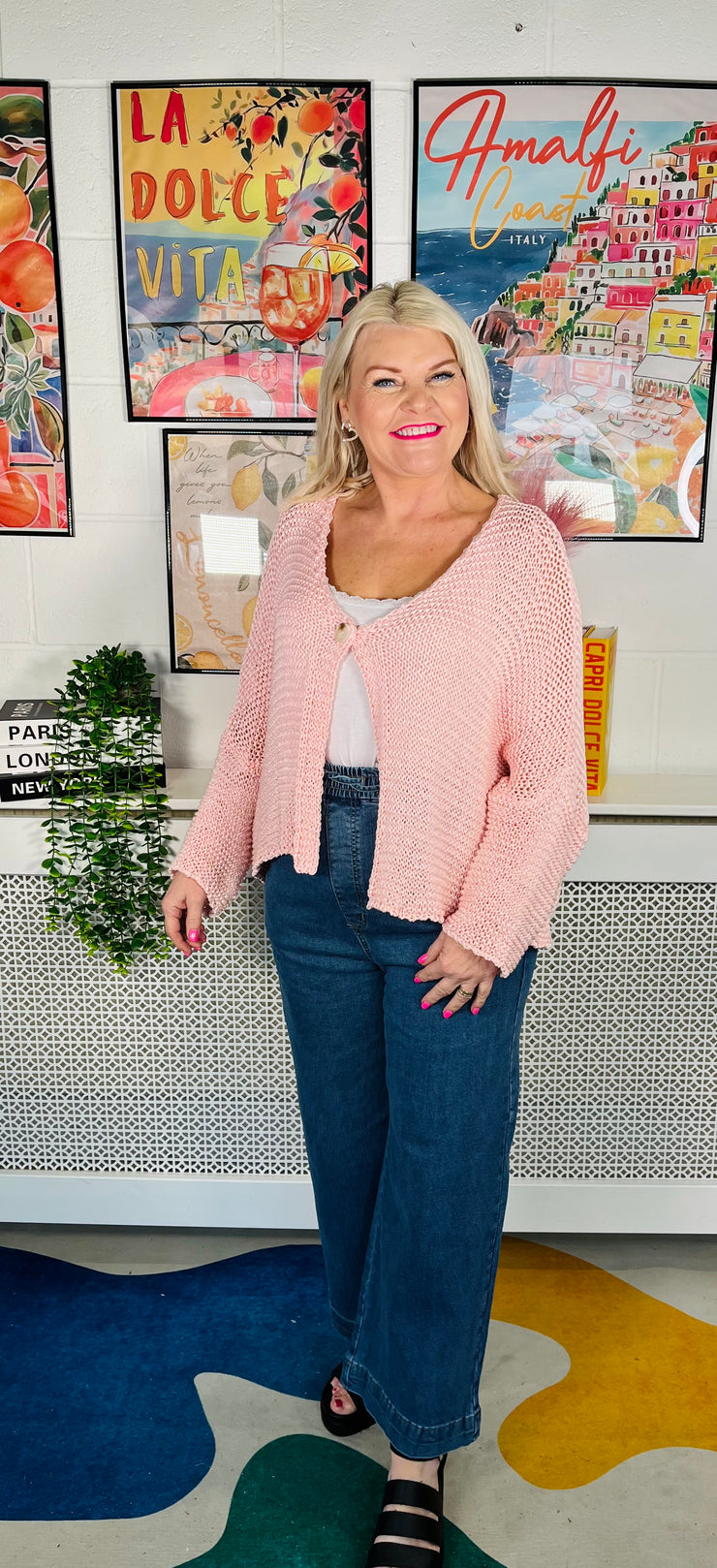 Cotton Candy Cardigan - Baby Pink