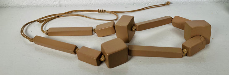 Washington Block Necklace - Natural