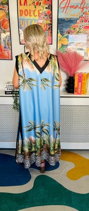 Sunset Soirée Luxury Dress - Blue