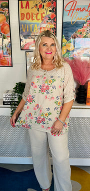 Petal Promises Top - Natural