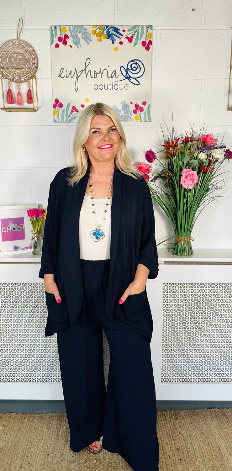 Darling Unstructured Blazer - Navy