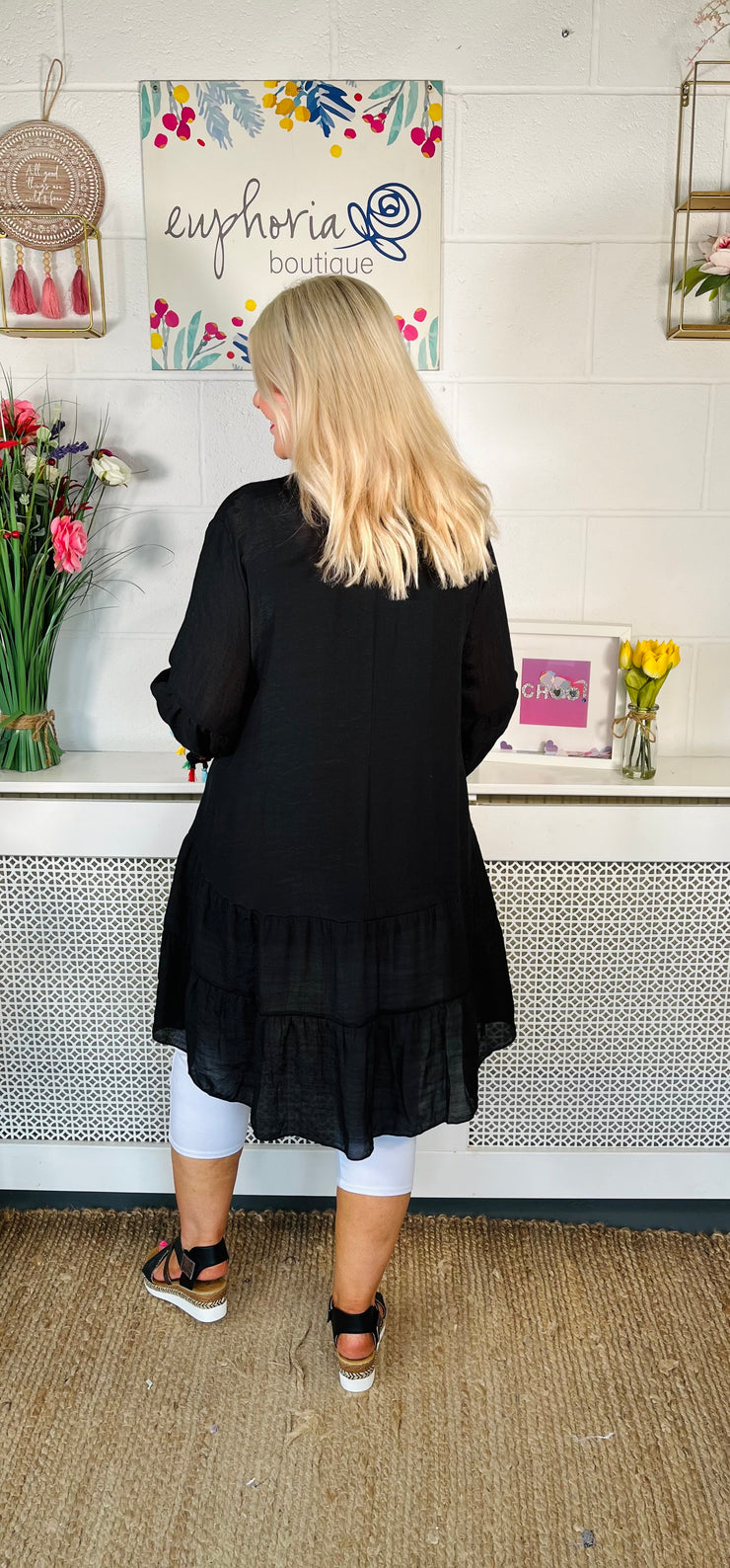 Paradise Tunic Dress - Black