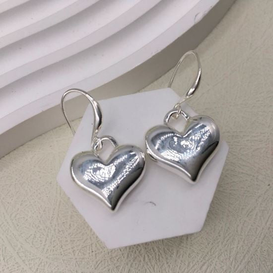 Tiny Heartbeat Drop Earrings