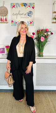 Darling Unstructured  Blazer - Black