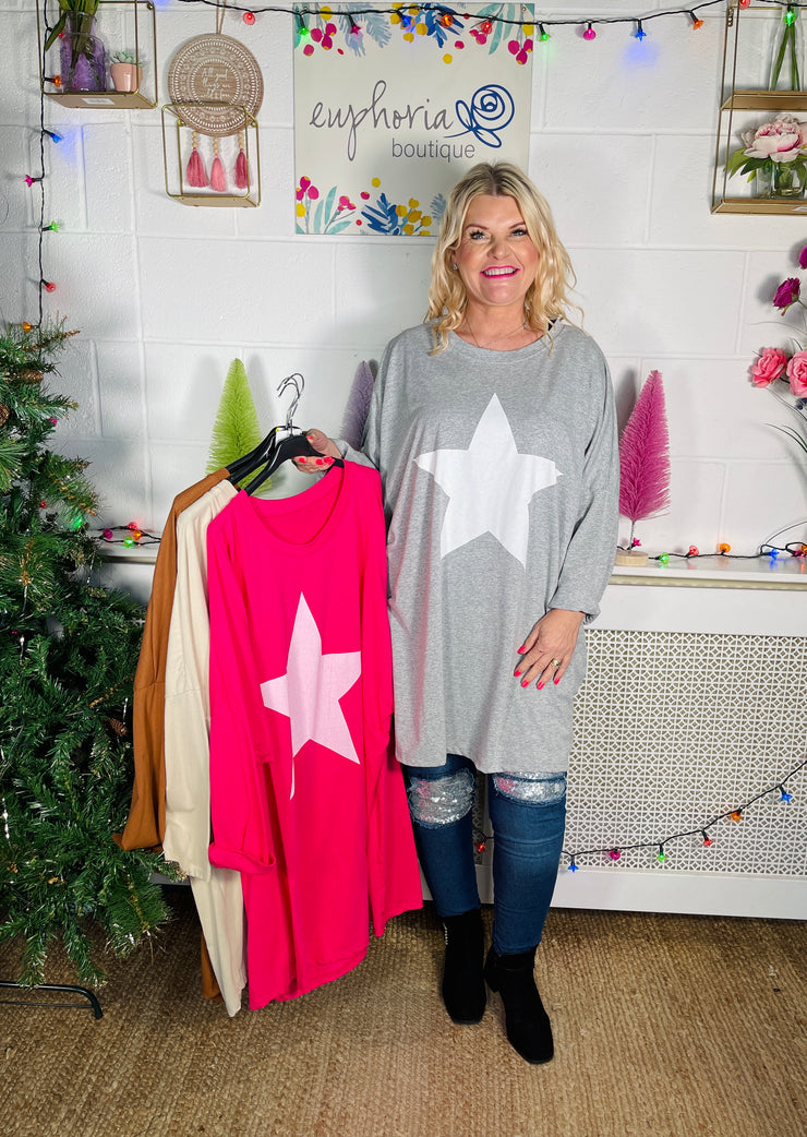 FLASH SALE - 
Chalky star oversized sweater RRP £20 - Flash sale £10