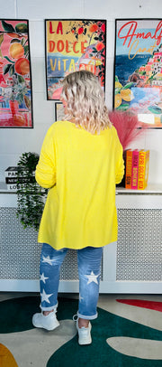 Lydia Ribbed Knit - Lemon