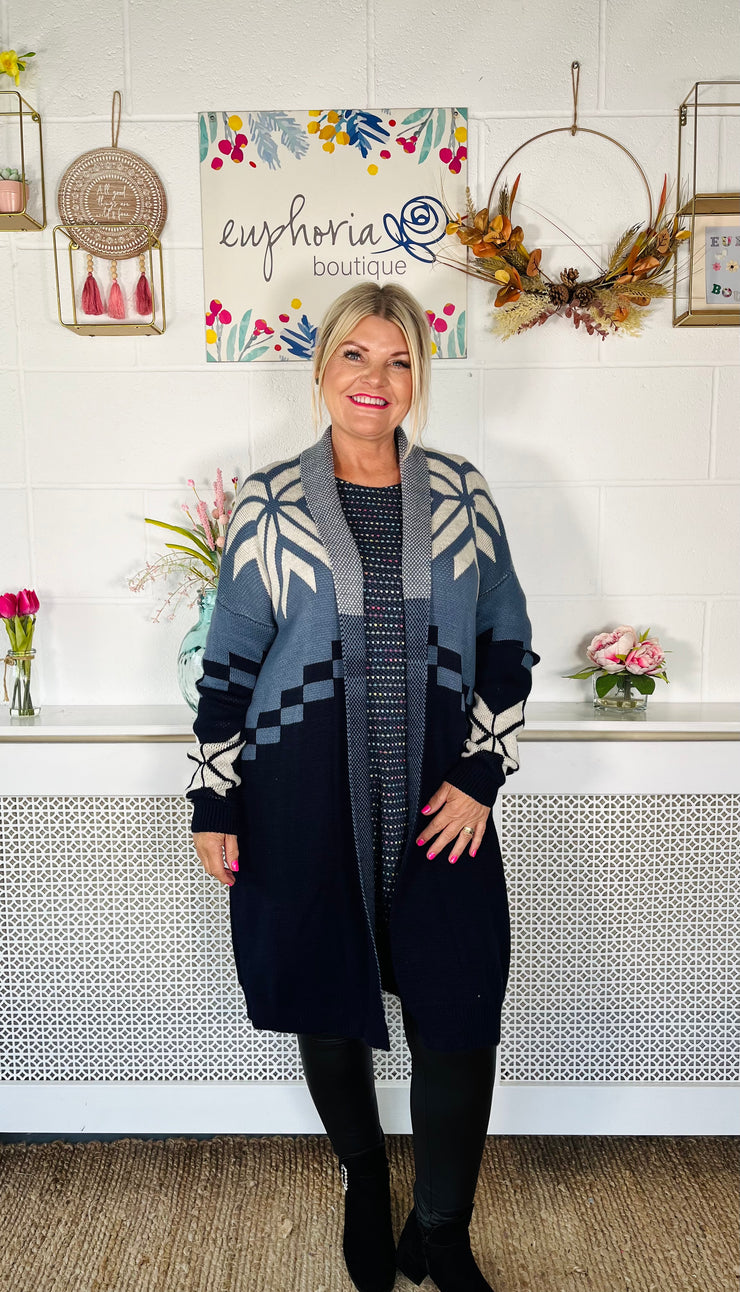 Lena Jumper Dress - Navy