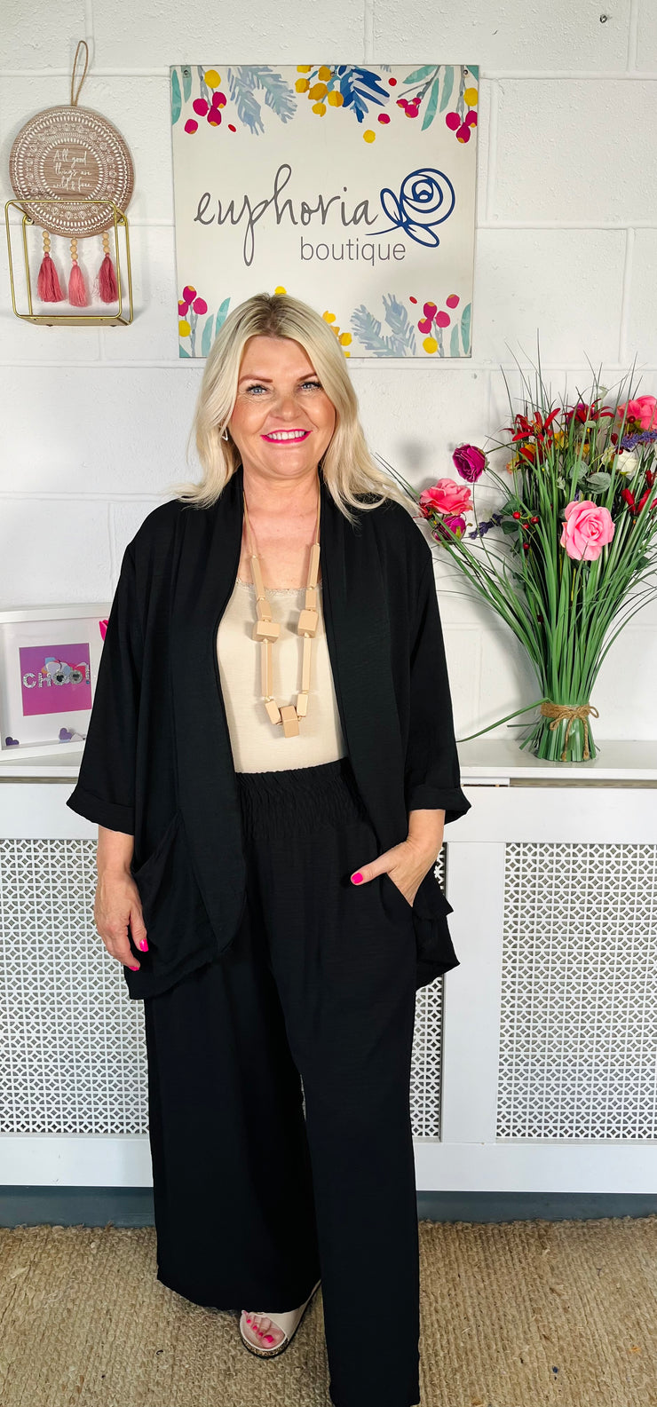 Darling Unstructured  Blazer - Black